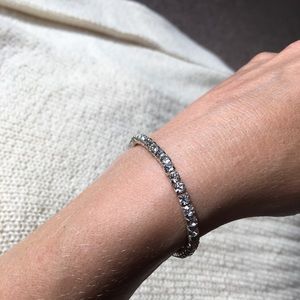 Cubic zirconia tennis bracelet